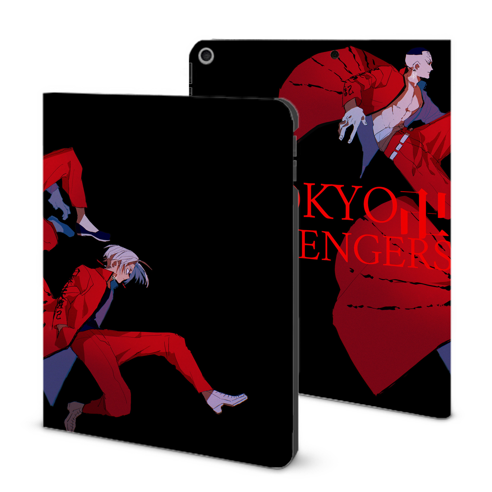 （画像用） 東京リベンジャーズ Tokyo Revengers IPad ケース ブック型 PUレザー TPU 耐衝撃 軽量 薄型 ペン収納なし 全面保護 IPad 各モデル対応